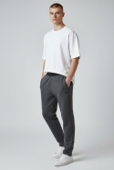 Spodnie dresowe Adidas Athletics 7/8 – grafit melanż – M – bardzo dobry stan