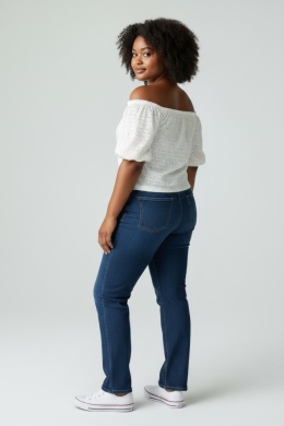 Bluzka ażurowa H&M biała/ecru M (38)