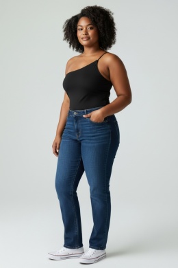 Body asymetryczne NA‑KD czarne L (40)
