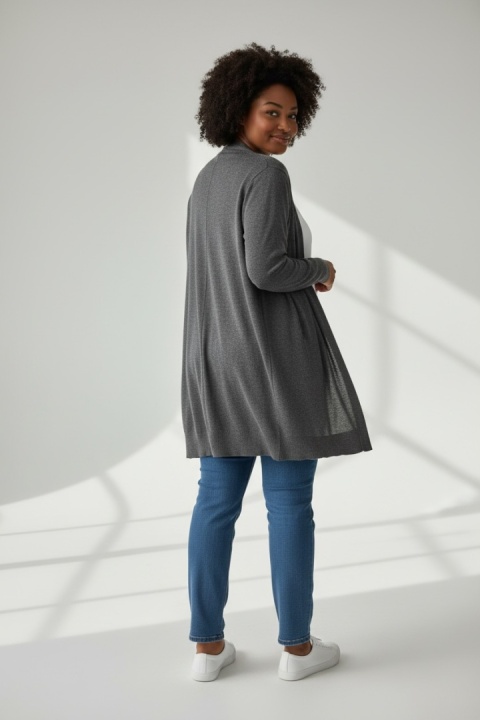 Kardigan KappAhl ciemnoszary/antracyt M (38)