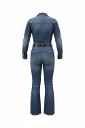 Kombinezon Amisu – denim, długi rękaw, pasek – rozmiar 36 (S)