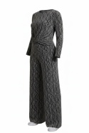 Komplet Vero Moda – bluzka + spodnie – metaliczny połysk – XL/L – bardzo dobry stan