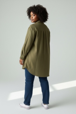 Koszula/tunika haftowana George khaki 48 (4XL)