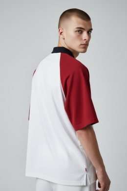 Koszulka polo Red Bird x AGFA – kolekcjonerska, retro, raglan – XXL