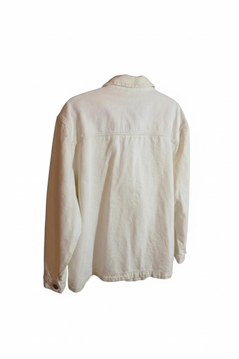 Kurtka jeansowa C&A XL ecru kremowa oversize nowa z metką