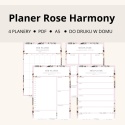 Planery Rose Harmony – dzienny, tygodniowy, miesięczny i roczny (PDF)