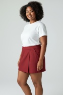 Spódnico‑spodnie Mango – czerwone, asymetryczne, skort – rozmiar 34 (XS)