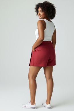Spódnico‑spodnie Mango – czerwone, asymetryczne, skort – rozmiar 34 (XS)