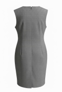 Sukienka w kratkę Evie szara 44 (XL)