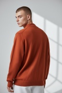 Sweter męski Monte Carlo ceglasty półgolf 56 (XL)