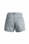 Szorty H&M tencel (lyocell) jasny denim 38 (paperbag, wysoki stan)