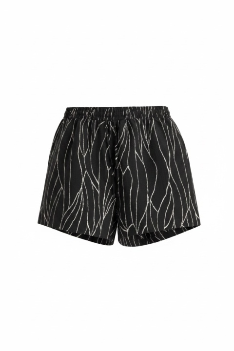 Szorty Primark czarne z białym wzorem XL (nowe, wiskoza)