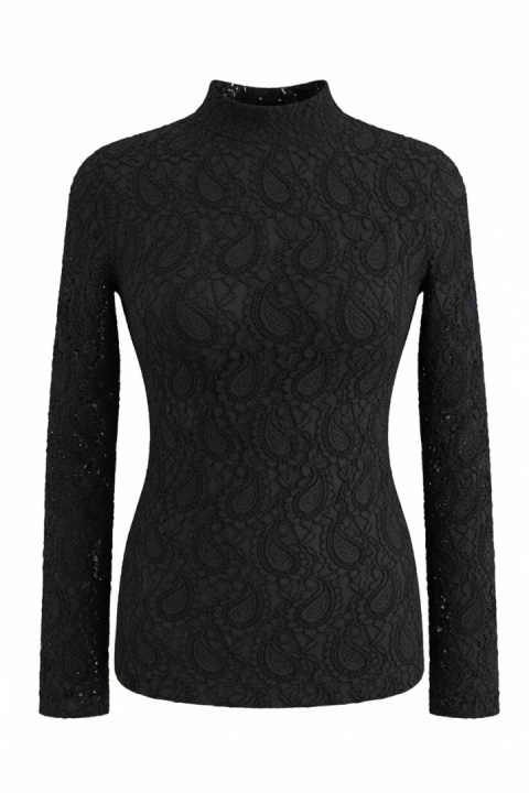 Top czarny halter prążkowany H&M S (36)