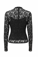 Top czarny halter prążkowany H&M S (36)